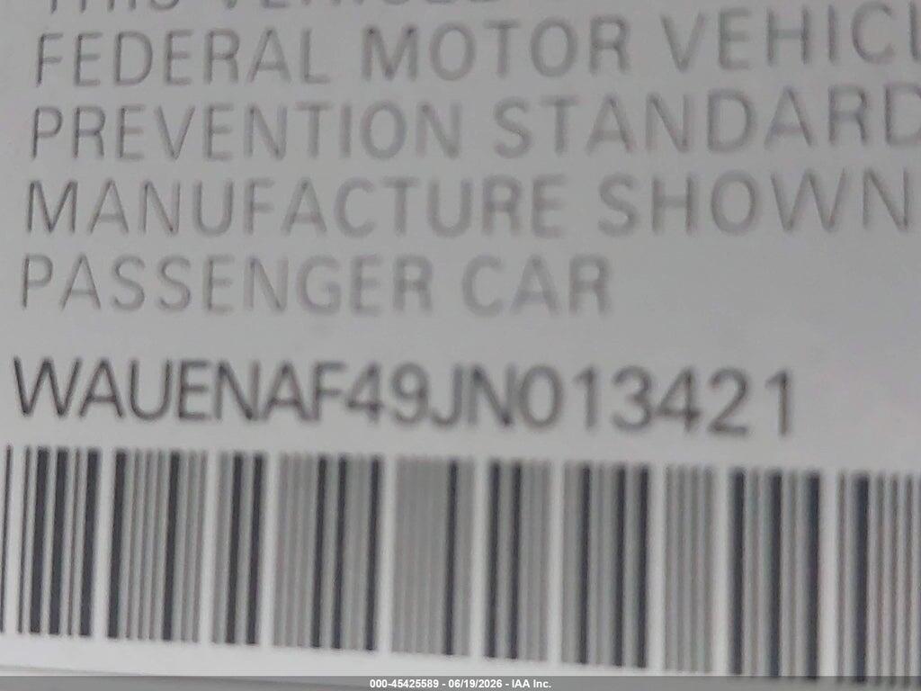 WAUENAF49JN013421 2018 AUDI A4 photo no. 9