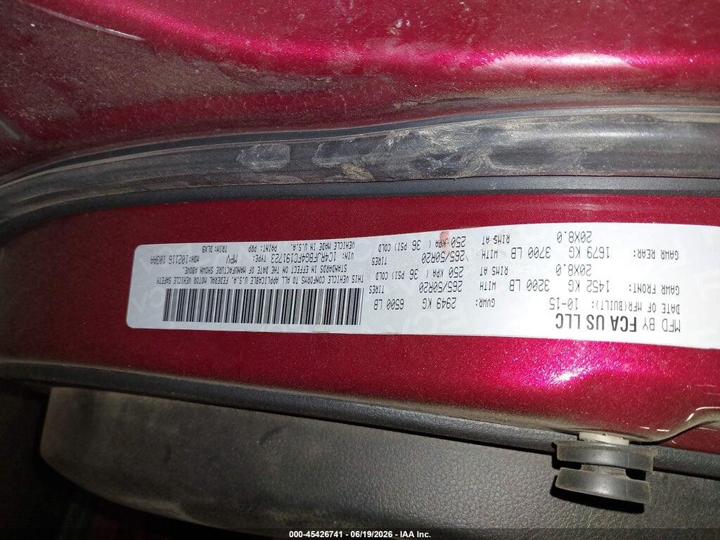 1C4RJFBG4FC191723 2015 JEEP GRAND CHEROKEE photo no. 9