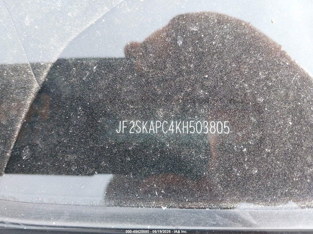 JF2SKAPC4KH503805 2019 SUBARU FORESTER photo no. 9