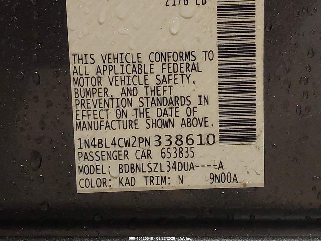 1N4BL4CW2PN338610 2023 NISSAN ALTIMA photo no. 9