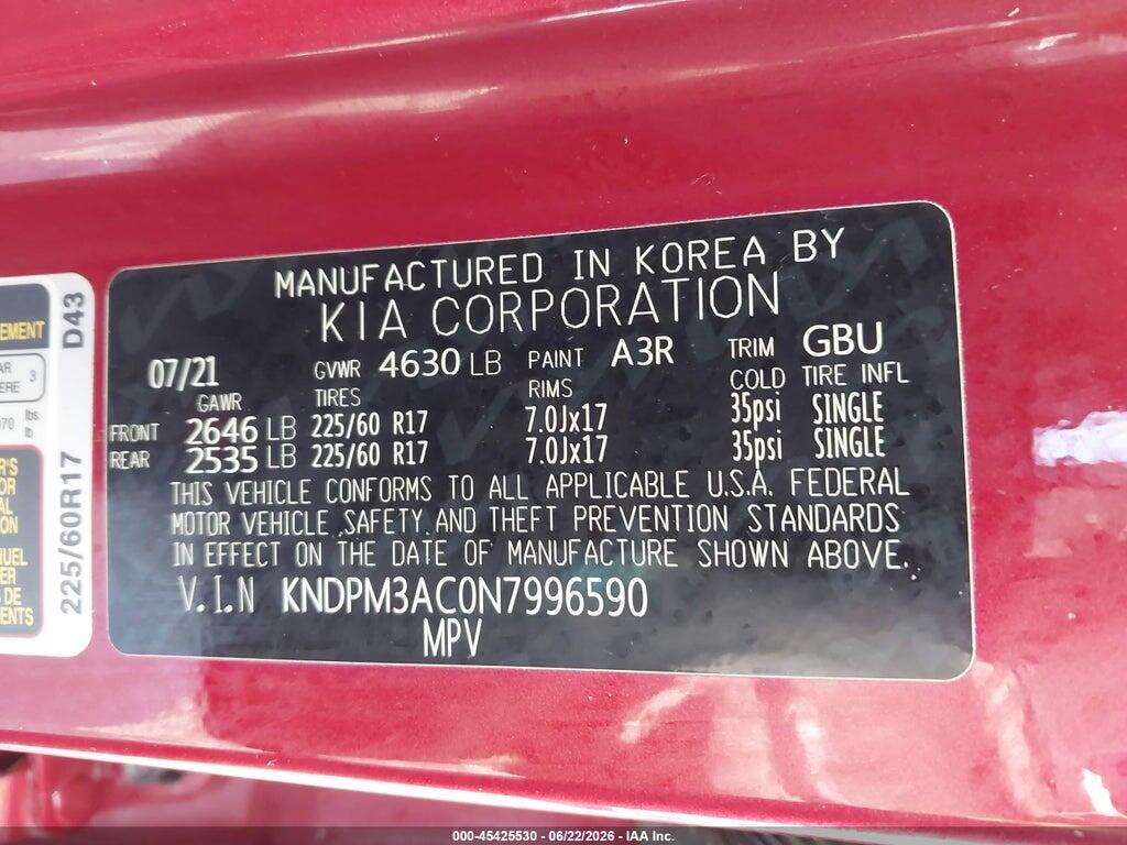 KNDPM3AC0N7996590 2022 KIA SPORTAGE photo no. 9