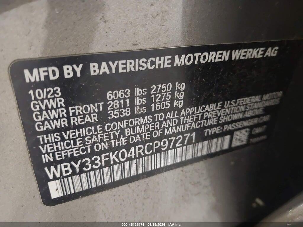 WBY33FK04RCP97271 2024 BMW I5 photo no. 9