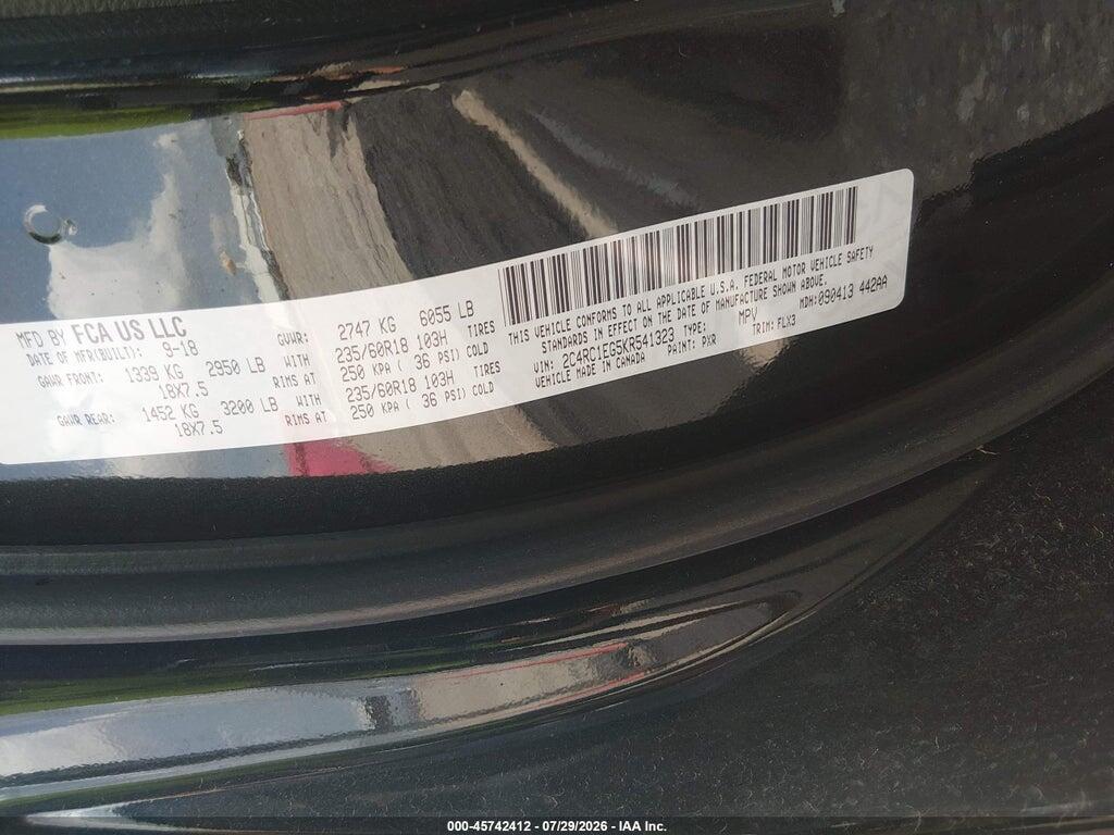 2C4RC1EG5KR541323 2019 CHRYSLER PACIFICA photo no. 9