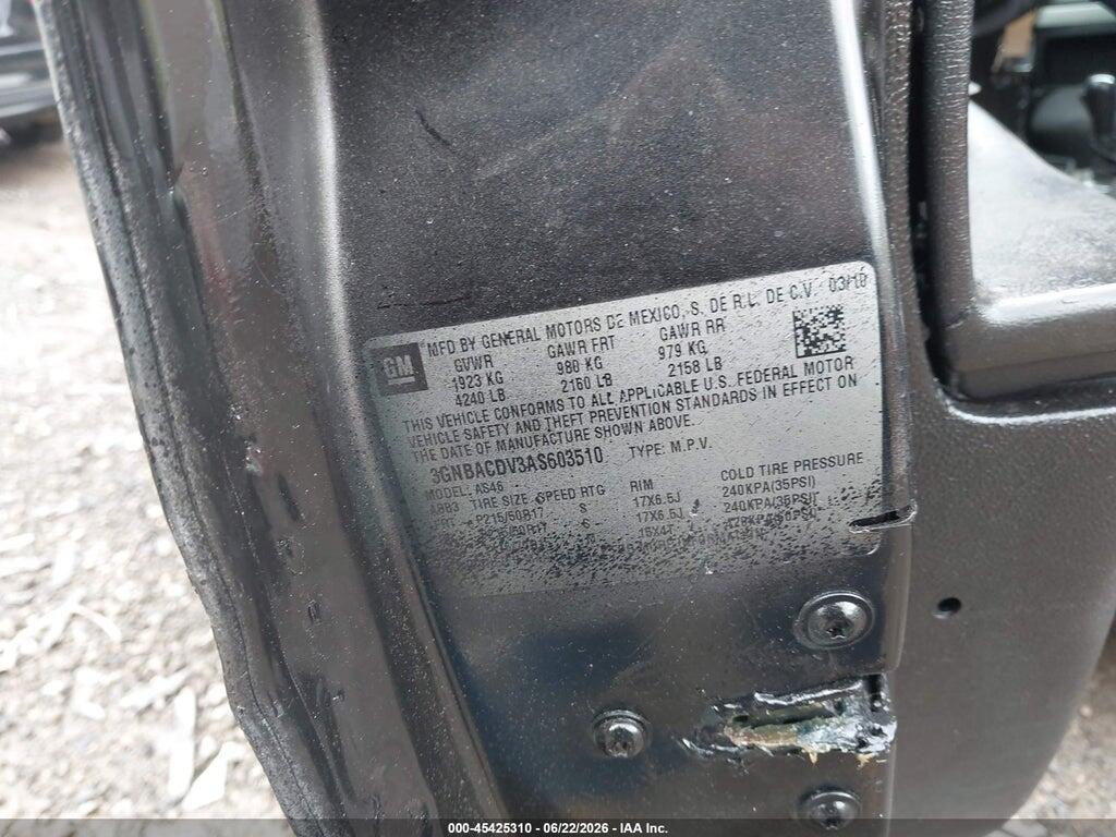 3GNBACDV3AS603510 2010 CHEVROLET HHR photo no. 9