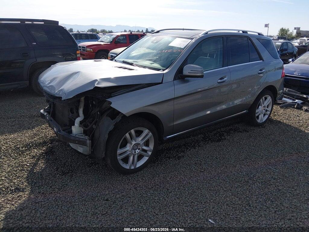 4JGDA5HB8EA427599 2014 MERCEDES-BENZ ML 350 photo no. 2