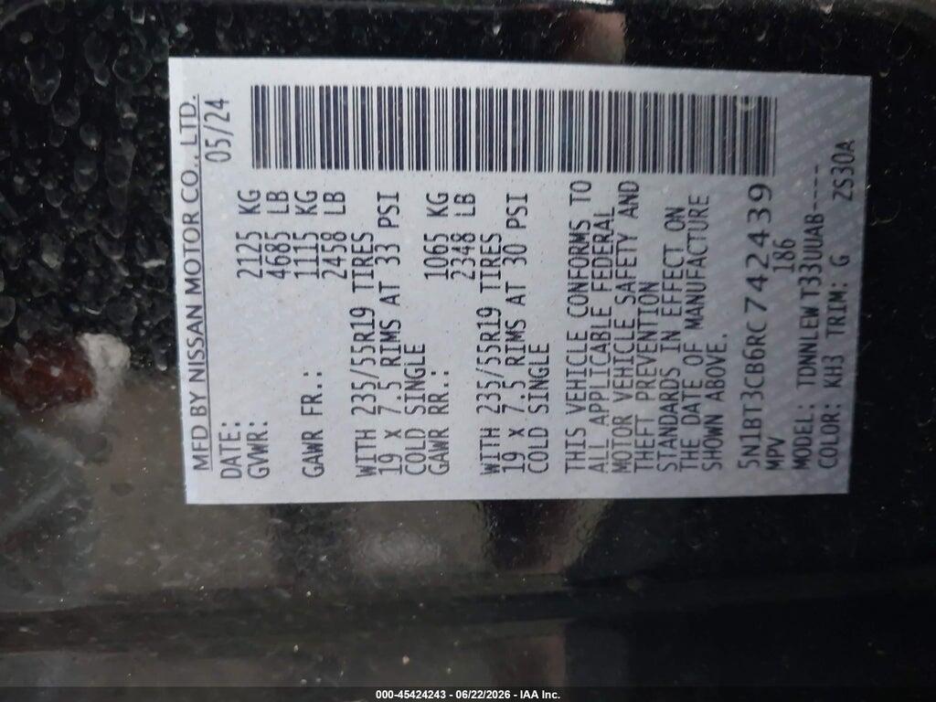 5N1BT3CB6RC742439 2024 NISSAN ROGUE photo no. 9