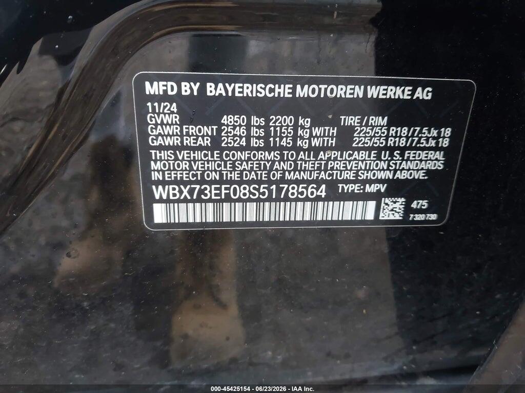 WBX73EF08S5178564 2025 BMW X1 photo no. 9