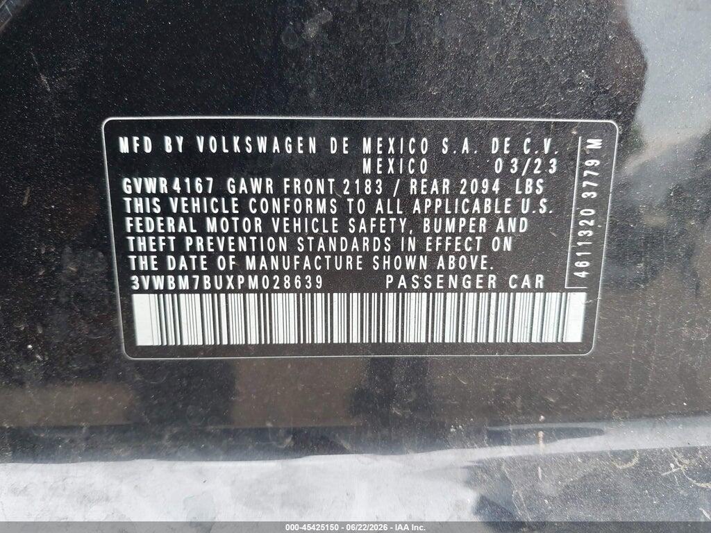 3VWBM7BUXPM028639 2023 VOLKSWAGEN JETTA photo no. 9