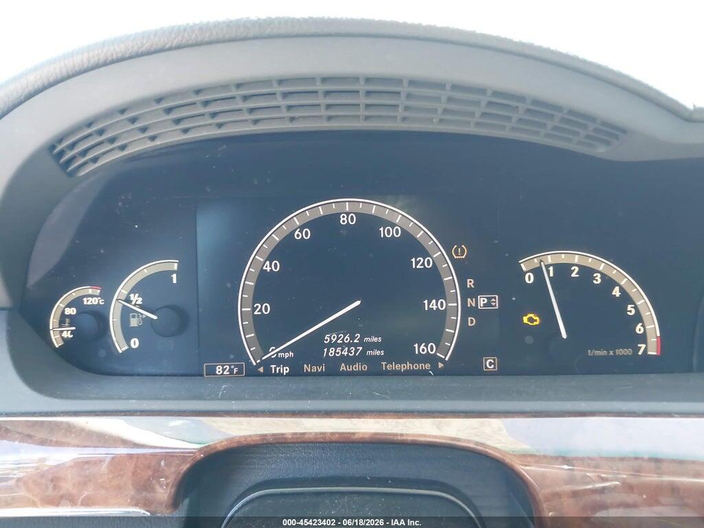 WDDNG86X99A247485 2009 MERCEDES-BENZ S 550 photo no. 7