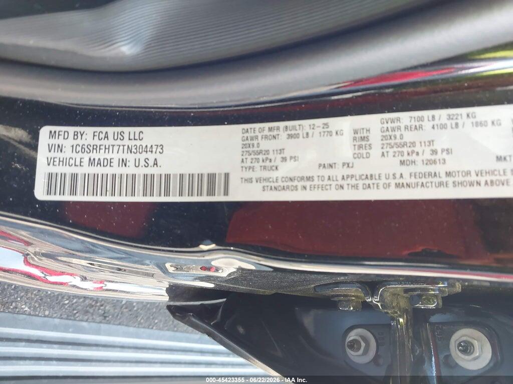 1C6SRFHT7TN304473 2026 RAM 1500 photo no. 9