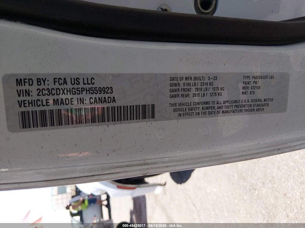 2C3CDXHG5PH559923 2023 DODGE CHARGER photo no. 9
