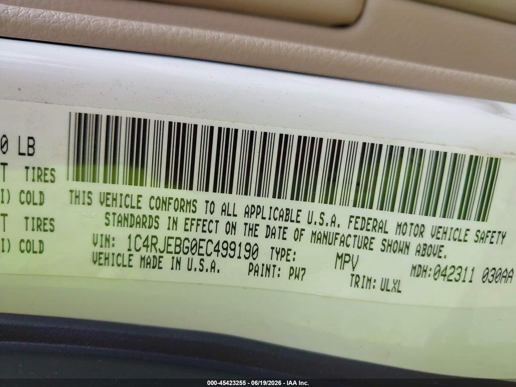1C4RJEBG0EC499190 2014 JEEP GRAND CHEROKEE photo no. 9