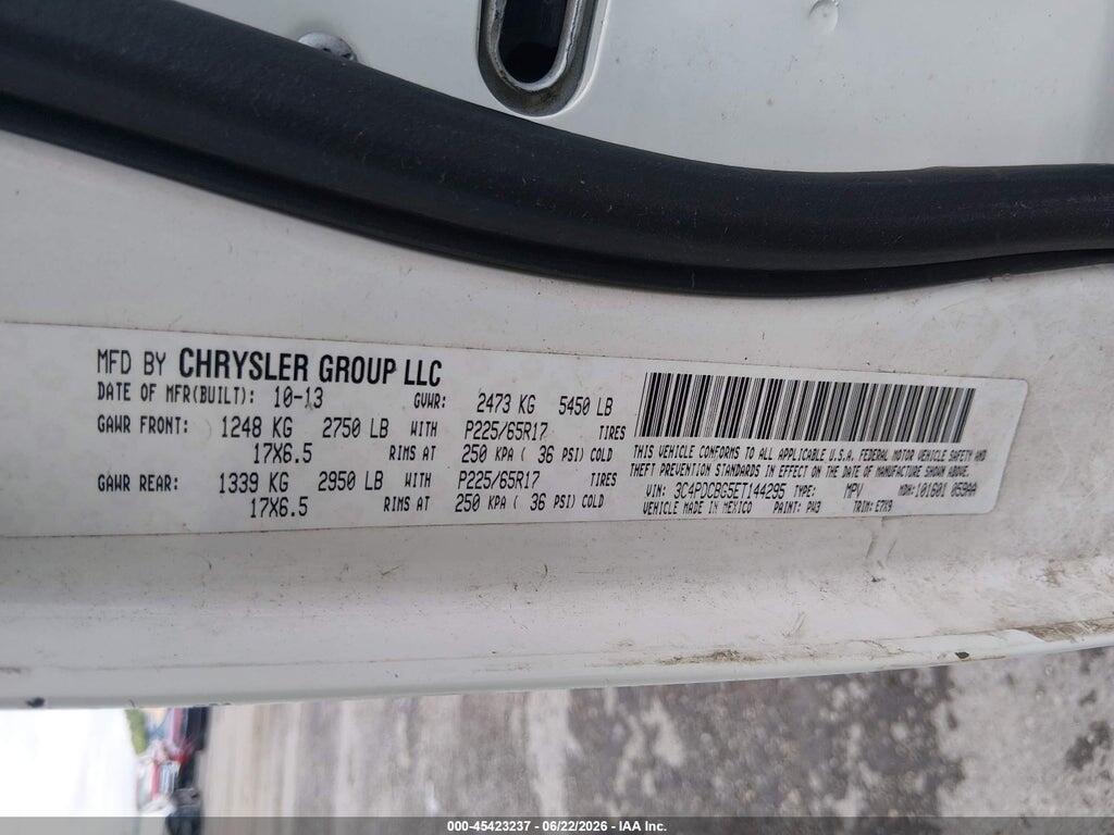 3C4PDCBG5ET144295 2014 DODGE JOURNEY photo no. 9