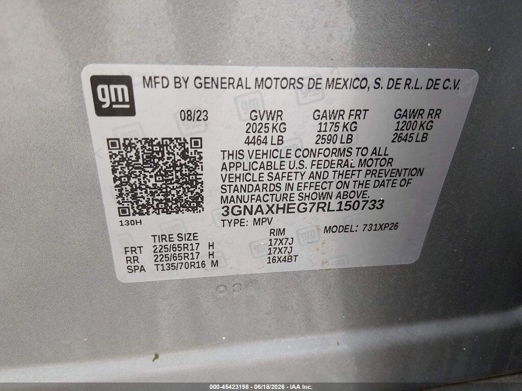 3GNAXHEG7RL150733 2024 CHEVROLET EQUINOX photo no. 9