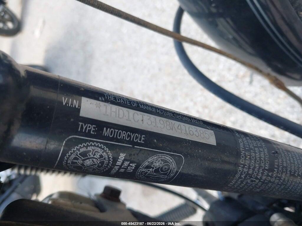 1HD1CT3198K416385 2008 HARLEY-DAVIDSON XL1200 photo no. 10
