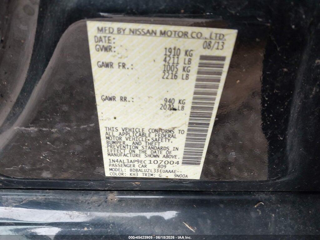 1N4AL3AP9EC107004 2014 NISSAN ALTIMA photo no. 9
