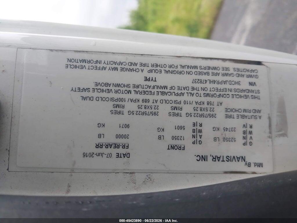3HCDJAPR4HL478237 2017 INTERNATIONAL PROSTAR+ photo no. 8