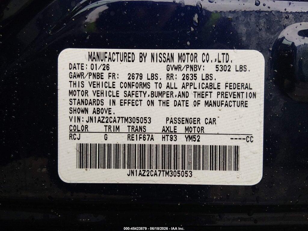 JN1AZ2CA7TM305053 2026 NISSAN LEAF photo no. 9