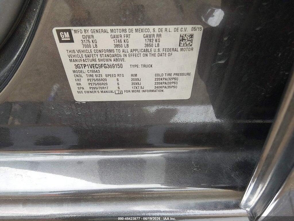 3GTP1VEC9FG369150 2015 GMC SIERRA 1500 photo no. 9