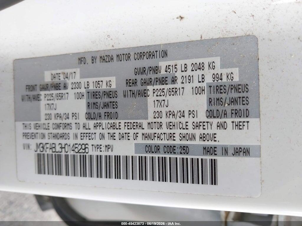 JM3KFABL3H0145296 2017 MAZDA CX-5 photo no. 9