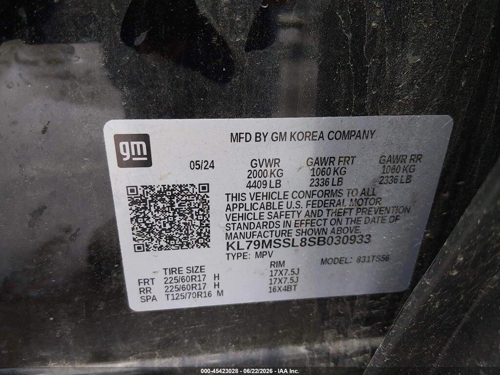 KL79MSSL8SB030933 2025 CHEVROLET TRAILBLAZER photo no. 9
