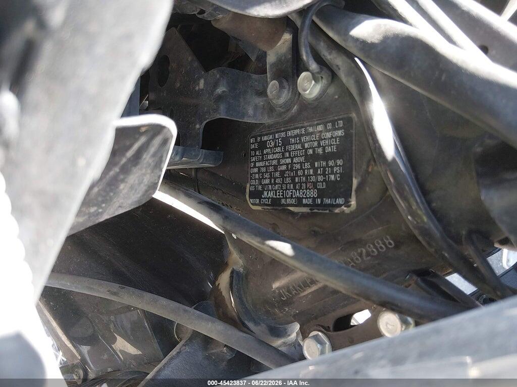 JKAKLEE10FDA82888 2015 KAWASAKI KL650 photo no. 10
