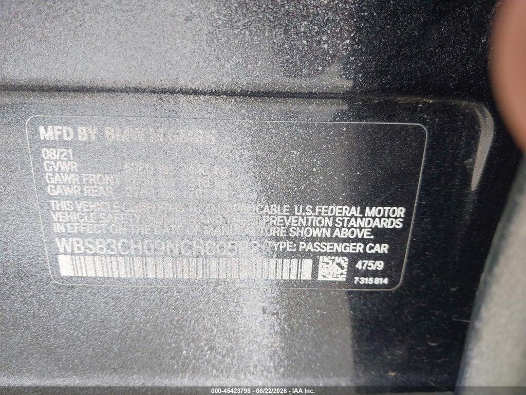 WBS83CH09NCH80582 2022 BMW M5 photo no. 9