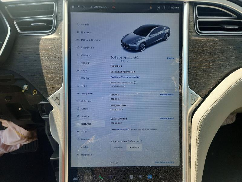 5YJSA1H18EFP51512 2014 TESLA MODEL S photo no. 9