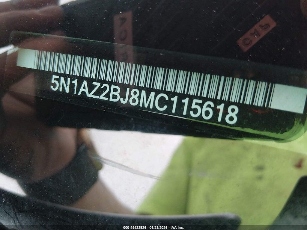 5N1AZ2BJ8MC115618 2021 NISSAN MURANO photo no. 9