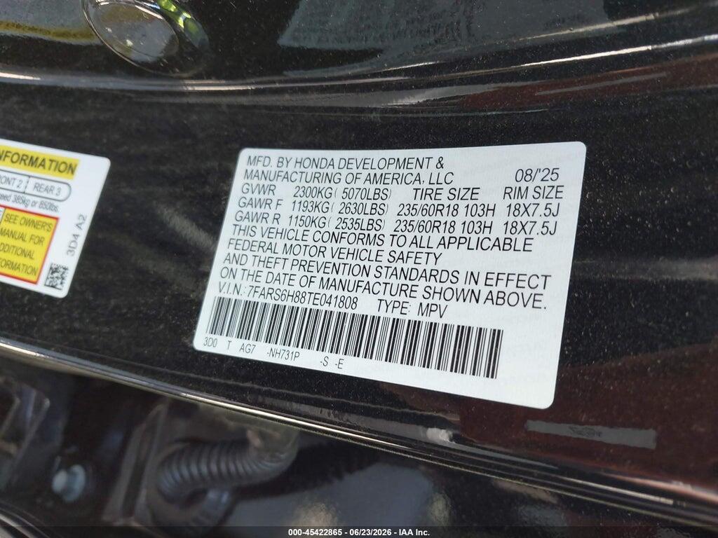 7FARS6H88TE041808 2026 HONDA CR-V HYBRID photo no. 9