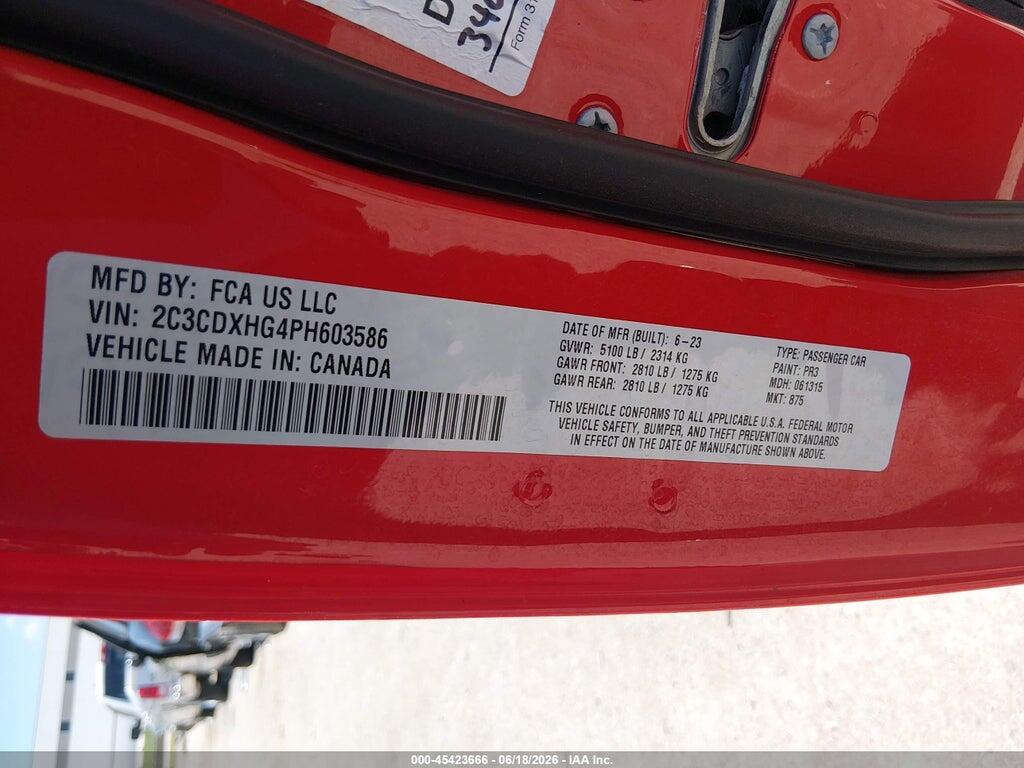 2C3CDXHG4PH603586 2023 DODGE CHARGER photo no. 9