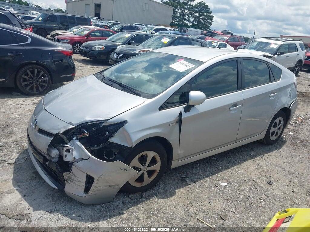 JTDKN3DU3D0347241 2013 TOYOTA PRIUS photo no. 2