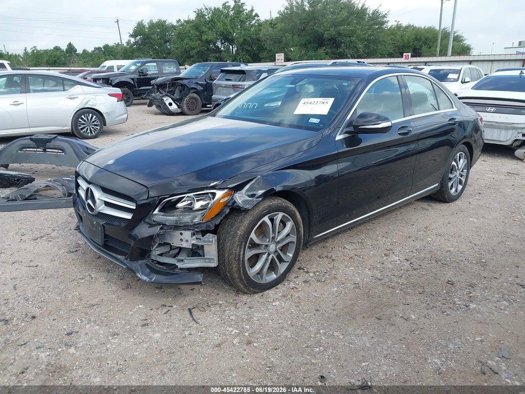 55SWF4JBXFU074504 2015 MERCEDES-BENZ C 300 photo no. 2