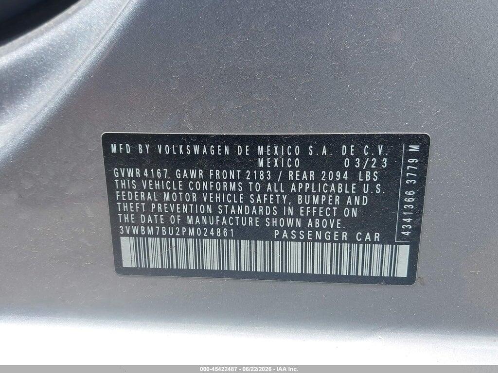 3VWBM7BU2PM024861 2023 VOLKSWAGEN JETTA photo no. 9