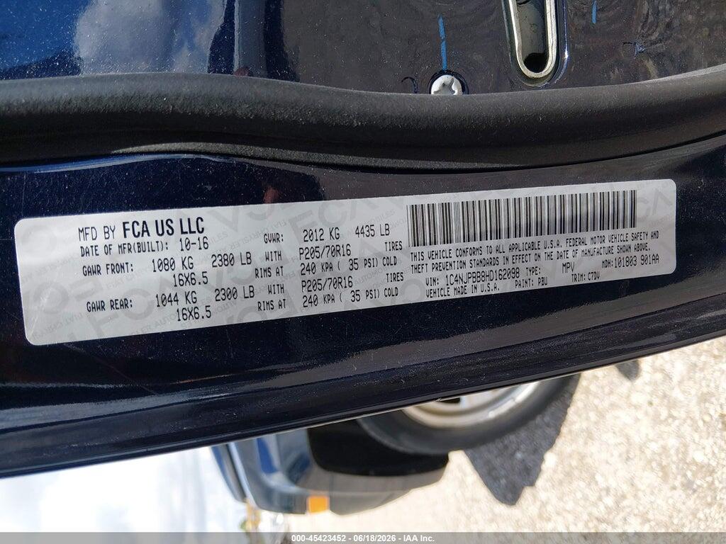 1C4NJPBB8HD162098 2017 JEEP PATRIOT photo no. 9