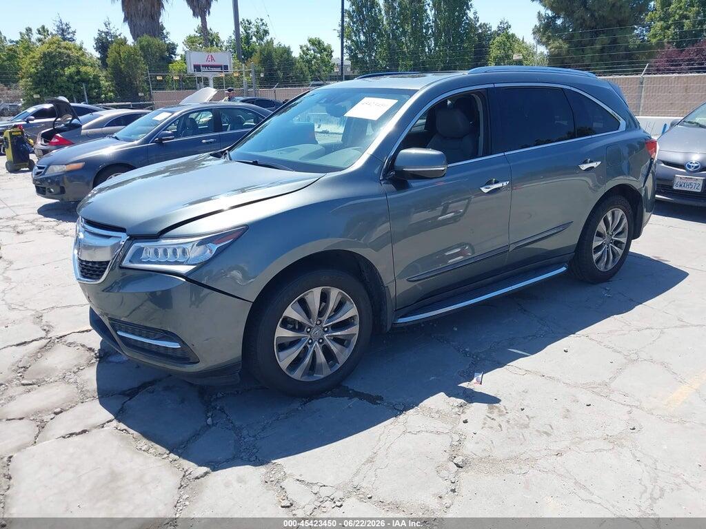 5FRYD4H47EB015480 2014 ACURA MDX photo no. 2