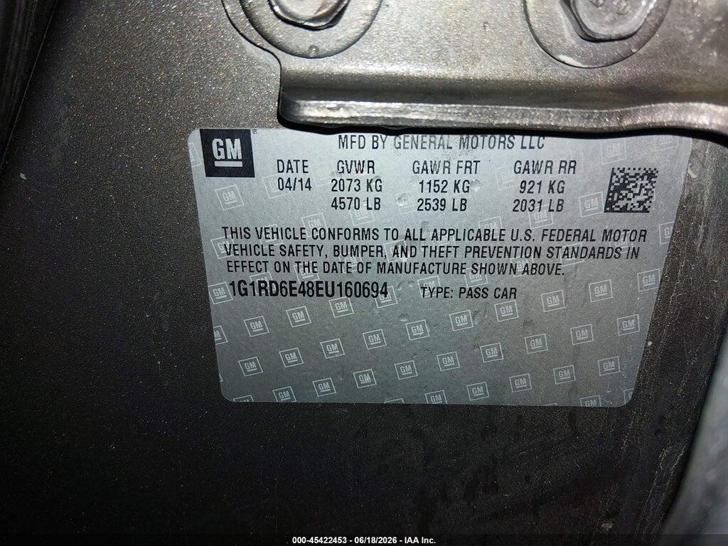 1G1RD6E48EU160694 2014 CHEVROLET VOLT photo no. 8