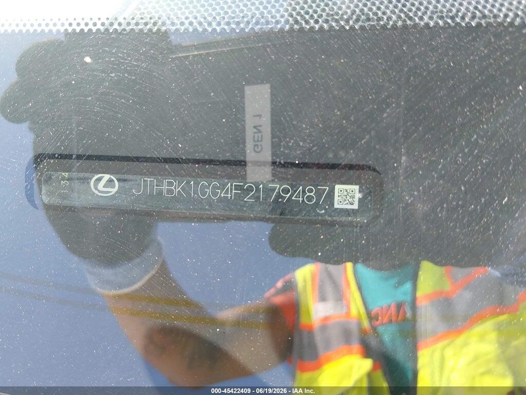 JTHBK1GG4F2179487 2015 LEXUS ES 350 photo no. 9