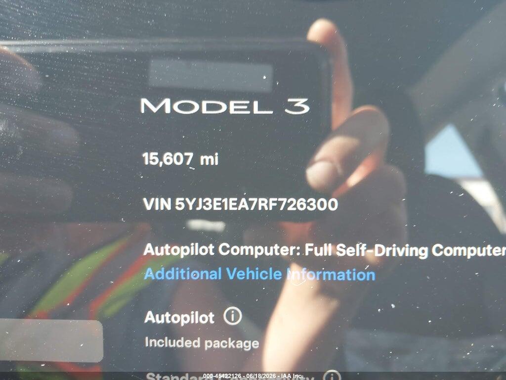 5YJ3E1EA7RF726300 2024 TESLA MODEL 3 photo no. 7