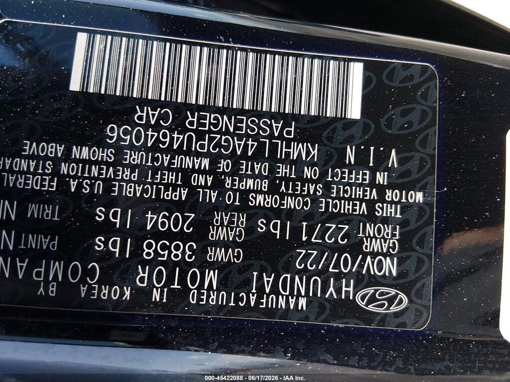 KMHLL4AG2PU464056 2023 HYUNDAI ELANTRA photo no. 9