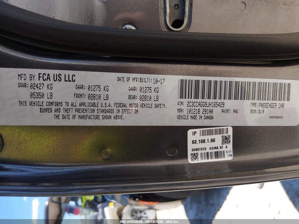 2C3CCAGG9JH165429 2018 CHRYSLER 300 photo no. 9