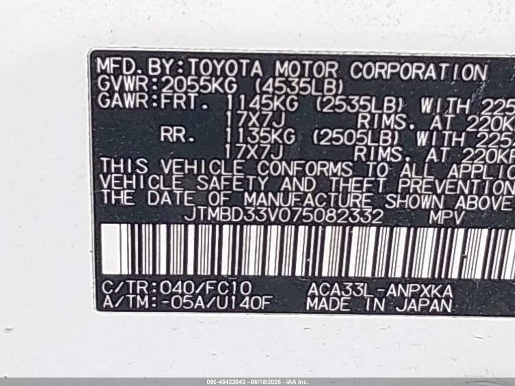JTMBD33V075082332 2007 TOYOTA RAV4 photo no. 9