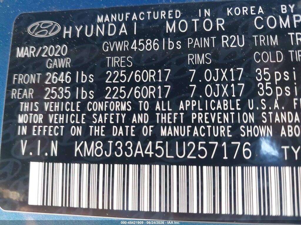 KM8J33A45LU257176 2020 HYUNDAI TUCSON photo no. 9