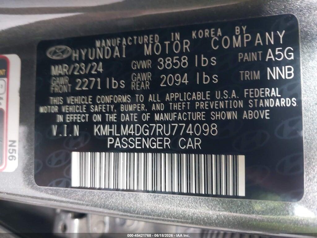 KMHLM4DG7RU774098 2024 HYUNDAI ELANTRA photo no. 9