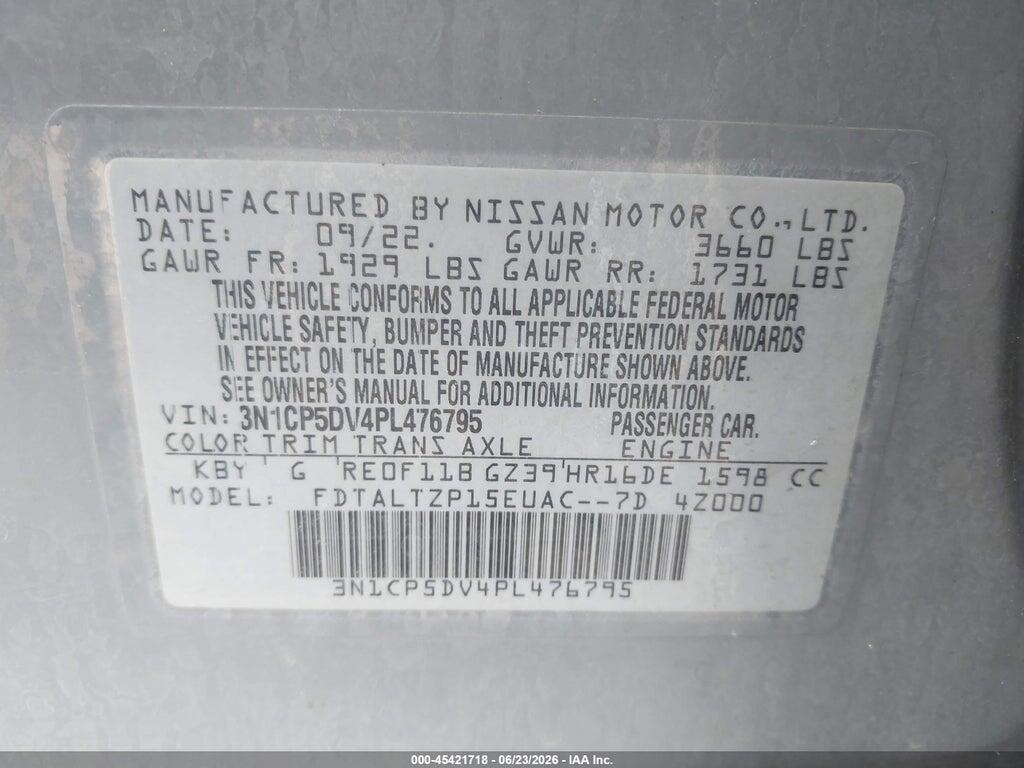 3N1CP5DV4PL476795 2023 NISSAN KICKS photo no. 9