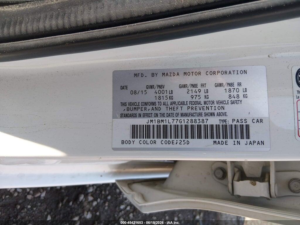 JM1BM1L77G1288387 2016 MAZDA MAZDA3 photo no. 9