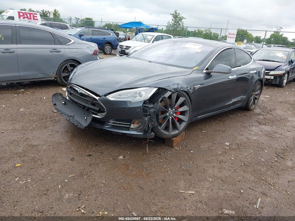 5YJSA1H22FFP79901 2015 TESLA MODEL S photo no. 2