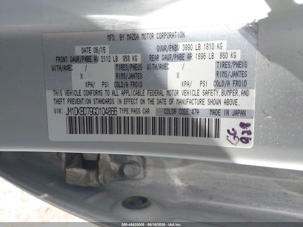 JM1DKBD79G0104866 2016 MAZDA CX-3 photo no. 9