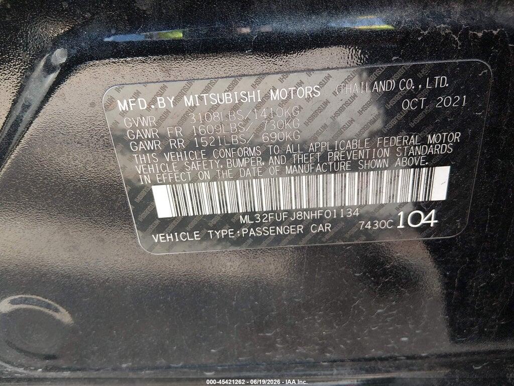 ML32FUFJ8NHF01134 2022 MITSUBISHI MIRAGE G4 photo no. 9