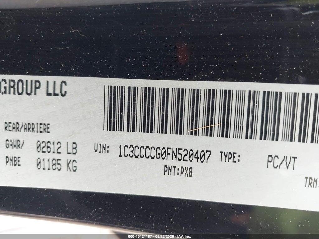 1C3CCCCG0FN520407 2015 CHRYSLER 200 photo no. 9